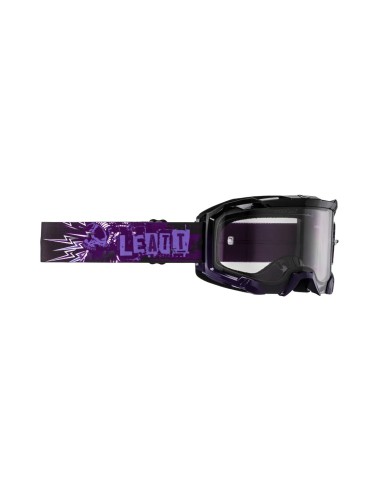 LEATT NOWOŚĆ GOGLE VELOCITY 4.5 GOGGLE UV 58% KOLOR FIOLETOWY/CZARNY SZYBKA PRZYCIEMNIANA