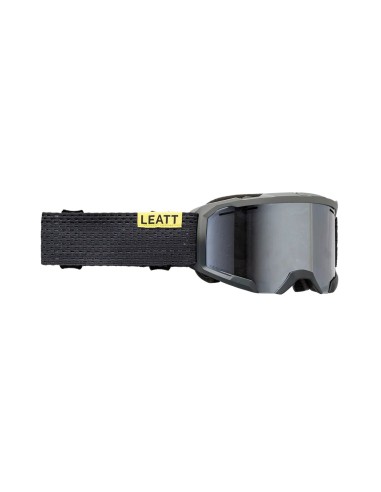 LEATT NOWOŚĆ GOGLE ROWEROWE VELOCITY 4.0 GOGGLE X-FLOW MTB IRIZ GRANITE 50% KOLOR GRAFITOWY/ŻÓŁTY SZYBKA SREBRNA LUSTRO