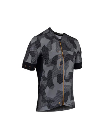 LEATT NOWOŚĆ KOSZULKA ROWEROWA MTB ENDURANCE 5.0 JERSEY CAMO KOLOR CZARNY/ŻÓŁTY ROZMIAR M