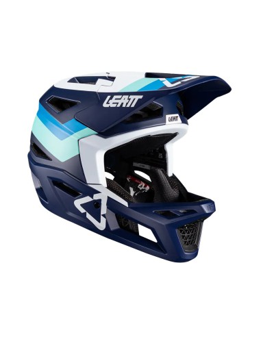 LEATT KASK ROWEROWY MTB GRAVITY 4.0 V24 HELMET BLUE KOLOR NIEBIESKI ROZMIAR XL (61-62 cm)