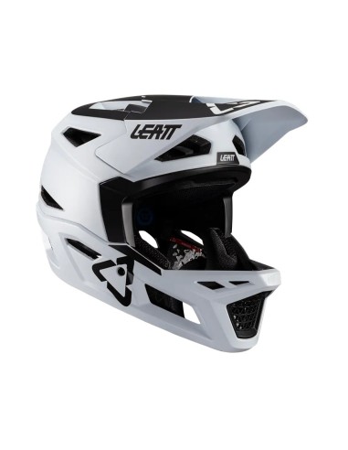 LEATT NOWOŚĆ KASK ROWEROWY MTB GRAVITY 4.0 V24 HELMET WHITE KOLOR BIAŁY ROZMIAR S (55-56 cm)