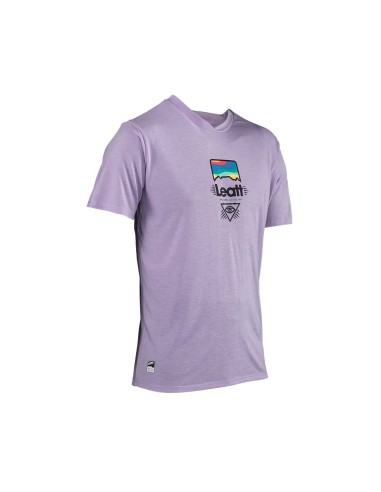 LEATT NOWOŚĆ KOSZULKA ROWEROWA MTB GRAVITY 1.0 JERSEY LAVENDER KOLOR FIOLETOWY ROZMIAR L