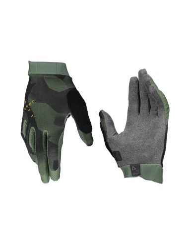 LEATT NOWOŚĆ RĘKAWICE ROWEROWE MTB 1.0 GRIPR GLOVE SPINACH KOLOR ZIELONY/CZARNY ROZMIAR S