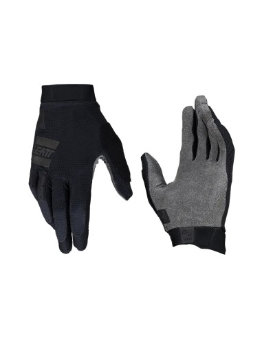 LEATT NOWOŚĆ RĘKAWICE ROWEROWE (DZIECIĘCE) MTB 1.0 GRIPR JR GLOVE STEALTH KOLOR CZARNY ROZMIAR S