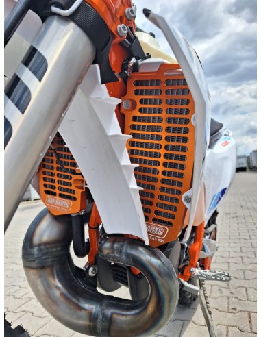 FM-PARTS OSŁONY CHŁODNICY (KRATKI) ALUMINIUM KTM/HUSQVARNA/GAS GAS '24 TBI KOLOR POMARAŃCZOWY