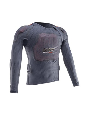 LEATT NOWOŚĆ OCHRANIACZ CIAŁA (DZIECIĘCY) BODY TEE 3DF AIRFIT LITE EVO JUNIOR KOLOR GRAFITOWY ROZMIAR S/M (134-146cm)