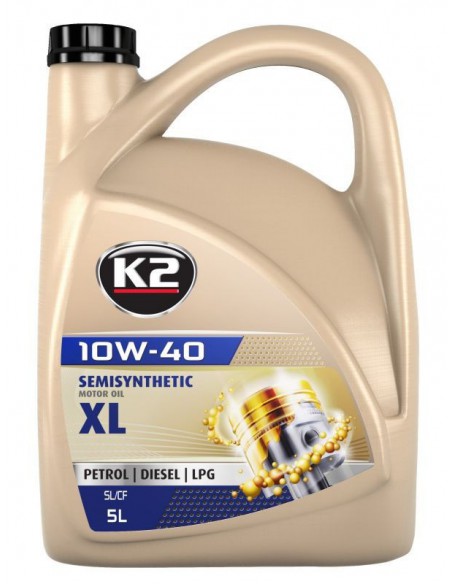 K2 Olej 10W40 K2 SL CF CF-4 5L półsyntetyczny