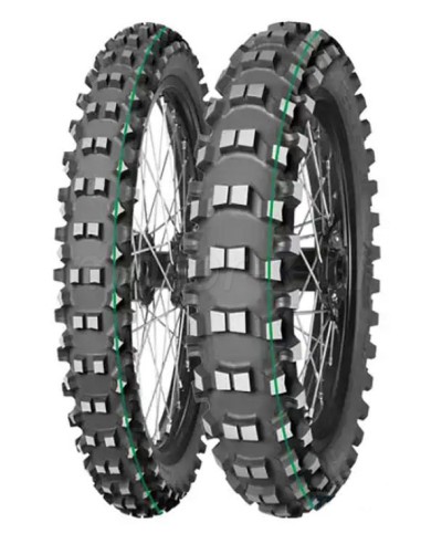 MITAS OPONA 110/100-18 TERRA FORCE MX-SM 64M TT SUPER LIGHT (ZIELONY PASEK) TYŁ DOT 37-38/2022 (26323) WYCOFANE