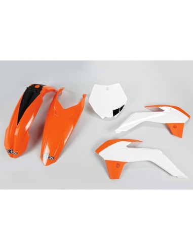 UFO KOMPLET PLASTIKÓW KTM SX 85 '13-'17 KOLOR OEM '15 (POMARAŃCZOWY/BIAŁY)