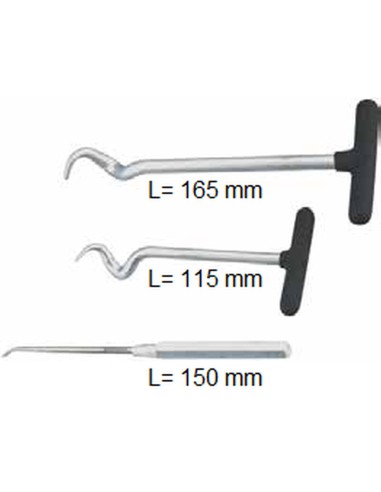 BUZZETTI NARZĘDZIE DO USUWANIA USZCZELEK O-RINGÓW WĘŻY ELASTYCZNYCH ZESTAW ZAWIERA 3 SZT.165MM 150MM 115MM