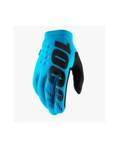 100 PROCENT RĘKAWICE CROSS/ENDURO/MTB MODEL BRISKER SOFTSHELL TURQUOISE KOLOR TURKUSOWY ROZMIAR XL - OFERTA SPECJALNA