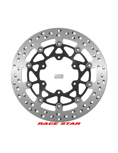 NG TARCZA HAMULCOWA PRZÓD RACE STAR PREMIUM SUZUKI GSX-R 1000 '17-'22 (320X102X5MM) (6X8,25MM) PŁYWAJĄCA (ŚRODEK ALUMINIOWY,