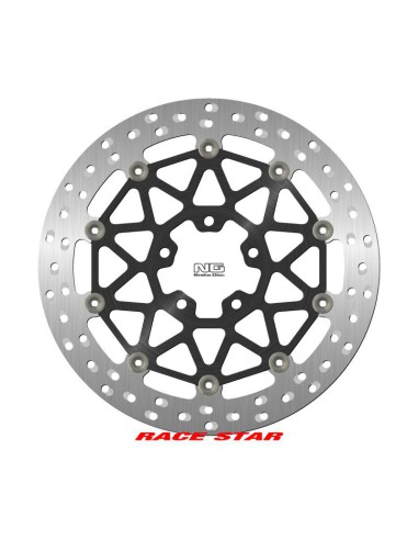 NG TARCZA HAMULCOWA PRZÓD RACE STAR PREMIUM KAWASAKI ZX-10R/RR '17-'22 (330X70X5MM) (5X10,25MM) PŁYWAJĄCA (ŚRODEK ALUMINIOWY,