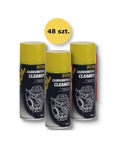 MANNOL CARBURETOR CLEANER SPRAY DO CZYSZCZENIA GAŹNIKA 600 ML (9770) (48) KARTON 48 SZTUK (PAKIET)