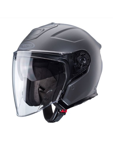 CABERG KASK OTWARTY JET OTWARTY FLYON II MATT GREY KOLOR SZARY MAT ROZMIAR M