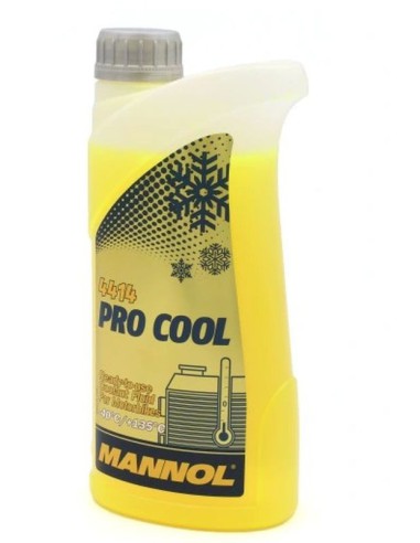 MANNOL PŁYN DO CHŁODNIC PRO COOL 1L MOTOCYKLOWY (-40ST.C/+135ST.C) GOTOWY DO UŻYCIA - KARTON 40 SZT. (PAKIET)