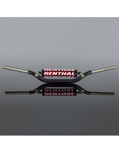 RENTHAL KIEROWNICA 1,1/8 CALA (28,6MM) MX TWINWALL 990 HANDLEBAR BLACK YAMAHA YZ '07-'23 / YZF '07-'17 PADDED KOLOR CZARNY Z