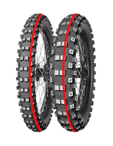 MITAS OPONA 90/90-14 TERRA FORCE-MX MH PITCROSS MEDIUM HARD (CZERWONY PASEK) TT 46M NHS PRZÓD DOT 2023 (DOT:TDDT/DTDT/TMDT)