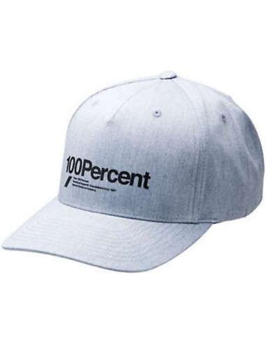 100 PROCENT SNAPBACK HAT HEATHER CHARCOAL - CZAPKA Z DASZKIEM MODEL MANIFESTO CHARCOAL KOLOR SZARY