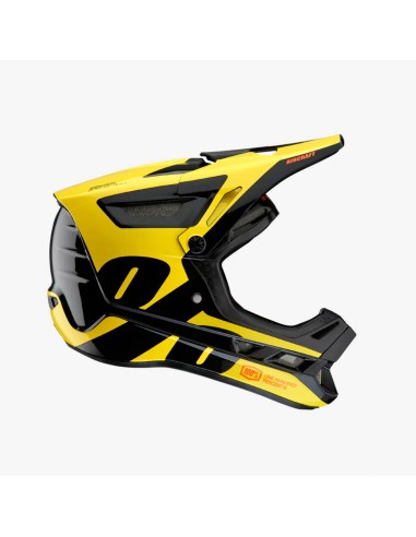 PROMOCJA 100 PROCENT MTB KASK ROWEROWY MODEL AIRCRAFT COMPOSITE LTD KOLOR NEON YELLOW ROZMIAR M (57-58 CM)