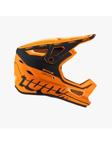 100 PROCENT MTB KASK ROWEROWY MODEL STATUS TOPENGA ORANGE/BLACK KOLOR POMARAŃCZOWY/CZARNY ROZMIAR M (57-58CM)