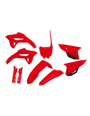 UFO KOMPLET PLASTIKÓW (FULL KIT) Z OSŁONAMI TELESKOPÓW (AMORTYZATORÓW) HONDA CRF 250 R '22-'24, CRF 450 R '21-'24 KOLOR OEM