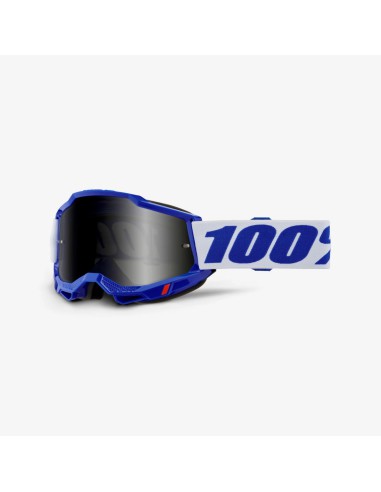 100 PROCENT GOGLE MODEL ACCURI 2 ENDURO MOTO BLUE - SMOKE LENS - KOLOR NIEBIESKI/BIAŁY SZYBKA PRZYCIEMNIANA