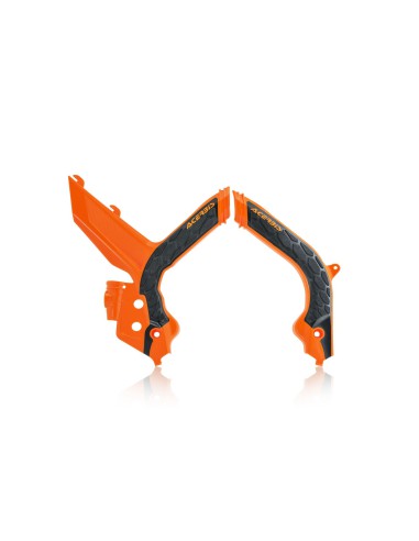 ACERBIS OSŁONY RAMY X-GRIP KTM EXC / EXC-F / XC-W / XCF-W '20-'23 POMARAŃCZOWO-CZARNE