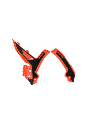 ACERBIS OSŁONY RAMY X-GRIP KTM EXC / EXC-F / XC-W '24-'25, SX / SX-F / XC / XC-F '23-'25 KOLOR POMARAŃCZOWY CZARNY