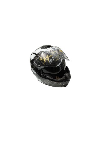 SCORPION KASK SZCZĘKOWY EXO-TECH ANIMO BLACK/WHITE KOLOR CZARNY/BIAŁY ROZMIAR M