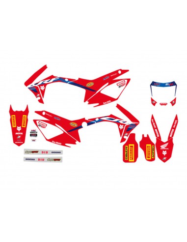 BLACKBIRD KOMPLET NAKLEJEK (OKLEIN) HONDA CRF 250R '14-'17, CRF 450R '13-'16 REPLICA TEAM HRC 23