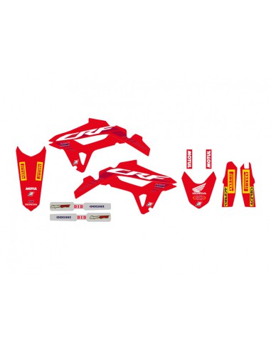 BLACKBIRD KOMPLET NAKLEJEK (OKLEIN) HONDA CRF 250R '22-'24, CRF 450R '21-'24 REPLICA TEAM HRC 50TH ANNIVERSARY HONDA