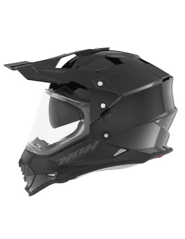 NOX KASK OFFROAD / TRAIL DUOSPORT (DUAL) N312 SOLID Z SZYBKĄ I BLENDĄ KOLOR CZARNY POŁYSK ROZMIAR XL