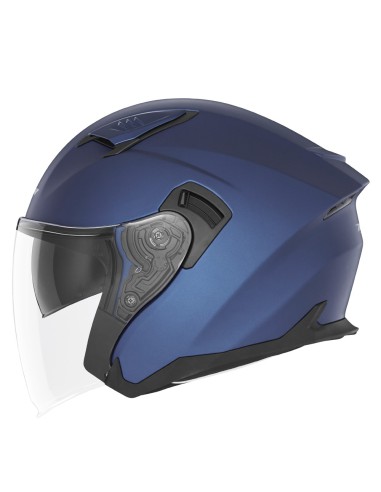 NOX KASK OTWARTY JET Z BLENDĄ N130 SOLID KOLOR NIEBIESKI MAT ROZMIAR L