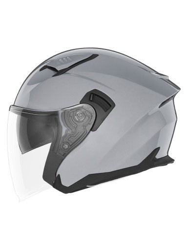 NOX KASK OTWARTY JET Z BLENDĄ N130 SOLID KOLOR SZARY POŁYSK ROZMIAR L