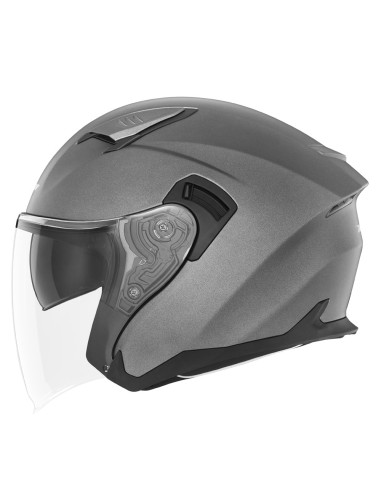 NOX KASK OTWARTY JET Z BLENDĄ N130 SOLID KOLOR TYTANOWY MAT ROZMIAR M