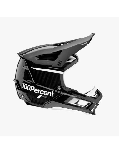 100 PROCENT MTB KASK ROWEROWY MODEL AIRCRAFT 2 COMPOSITE BLACK/WHITE KOLOR CZARNY/BIAŁY ROZMIAR XL (61-64 CM)