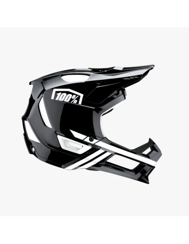 100 PROCENT MTB KASK ROWEROWY MODEL TRAJECTA BLACK/WHITE KOLOR CZARNY/BIAŁY ROZMIAR S (52-56 CM)