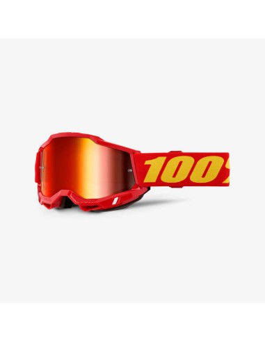 100 PROCENT GOGLE MODEL ACCURI 2 RED - MIRROR RED LENS KOLOR CZERWONYY/ŻÓŁTY SZYBA CZERWONE LUSTRO