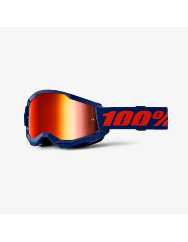 100 PROCENT GOGLE MODEL STRATA 2 NAVY - MIRROR RED LENS - KOLOR GRANATOWY/CZERWONY SZYBKA CZERWONE LUSTRO