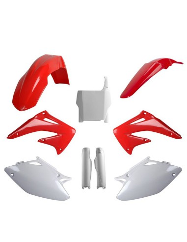 POLISPORT KOMPLET PLASTIKÓW (FULL KIT) HONDA CRF 450R '04 W ZESTAWIE TABLICA PRZEDNIA (8661900001) I OSŁONY AMORTYZARORÓW