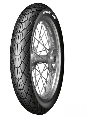 DUNLOP OPONA 110/90-18 F20 61V TL PRZÓD WLT (BIAŁY NAPIS) DOT 24/2023