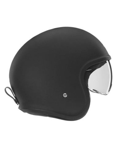 NOX PREMIUM KASK OTWARTY JET NEXT SOLID KOLOR CZARNY MAT ROZMIAR S (CIEMNA BLENDA)