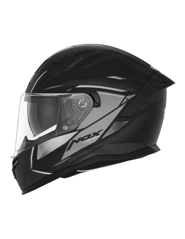 NOX KASK INTEGRALNY (FULL FACE) Z BLENDĄ N401 XENO KOLOR CZARNY/TYTANOWY MAT ROZMIAR XL