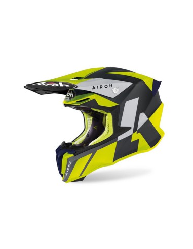 AIROH WYPRZEDAŻ KASK CROSS / ENDURO / ATV / QUAD TWIST 2.0 LIFT KOLOR CZARNY/ŻÓŁTY MAT ROZMIAR S