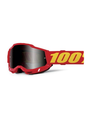 100 PROCENT GOGLE MODEL ACCURI 2 SAND RED CLEAR LENS KOLOR CZERWONY/ŻÓŁTY SZYBA PRZYCIEMNIANA PODWÓJNA