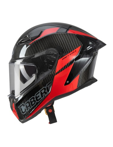 CABERG KASK INTEGRALNY Z BLENDĄ MODEL DRIFT EVO II CARBON NOVA RED (PINLOCK) KOLOR CZARNY/SZARY/CZERWONY ROZMIAR S (PINLOCK W