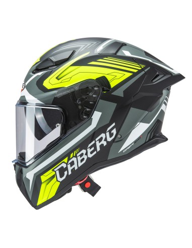 CABERG KASK INTEGRALNY Z BLENDĄ MODEL DRIFT EVO II JARAMA KOLOR CZARNY/SZARY/ŻÓŁTY FLUO MAT ROZMIAR M (PINLOCK W ZESTAWIE)