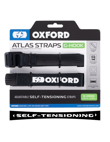 OXFORD PASY TRANSPORTOWE ATLAS G-HOOK 26MM X 2 M KOLOR CZARNY