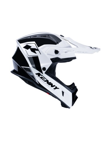 KENNY RACING KASK CROSS/ENDURO MODEL TITANIUM MIPS BLACK/WHITE KOLOR BIAŁY/CZARNY ROZMIAR XXL ( 63 - 64 CM )